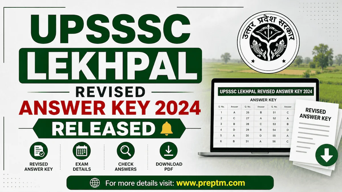 UPSSSC Lekhpal Revised Answer Key 2024 Released